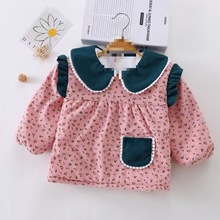 宝宝加棉罩衣冬季加棉加厚罩衣宝宝反穿衣加棉倒穿衣儿童加棉罩衣