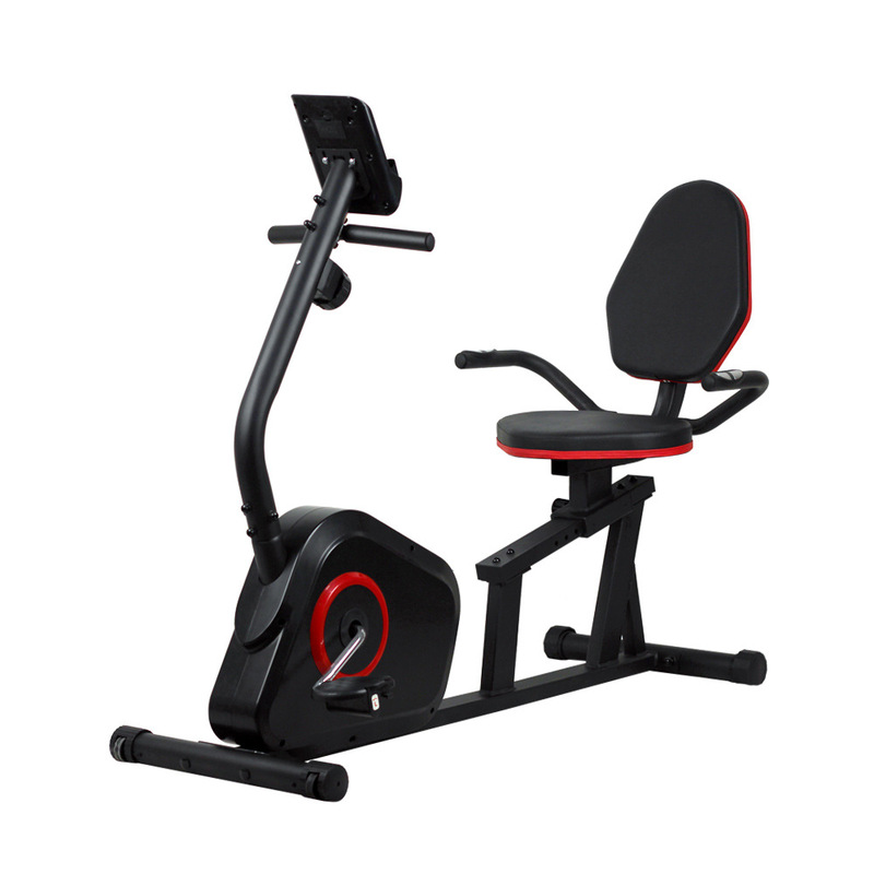Aerobic Fitness Equipment, Magnetically Controlled Eight-Speed Resistance Horizontal Exercise Bike, Lazy Exercise Bike, Fat-Reducing Bicycle, Home Model