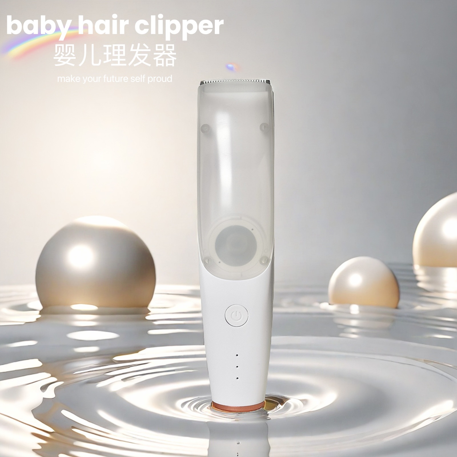 Children's Hair Suction Hair Clipper, Baby Electric Hair Clipper, Waterproof, Rechargeable Hair Clipper for Adults, Ultra-Quiet