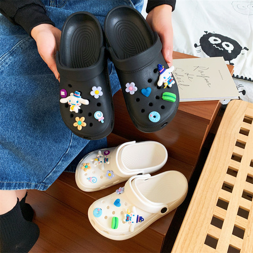 Women's Summer Dog Cute Matchable Breathable Student Soft Sole Squeezy Feel Outdoor Thick Sole Capsule Slipper