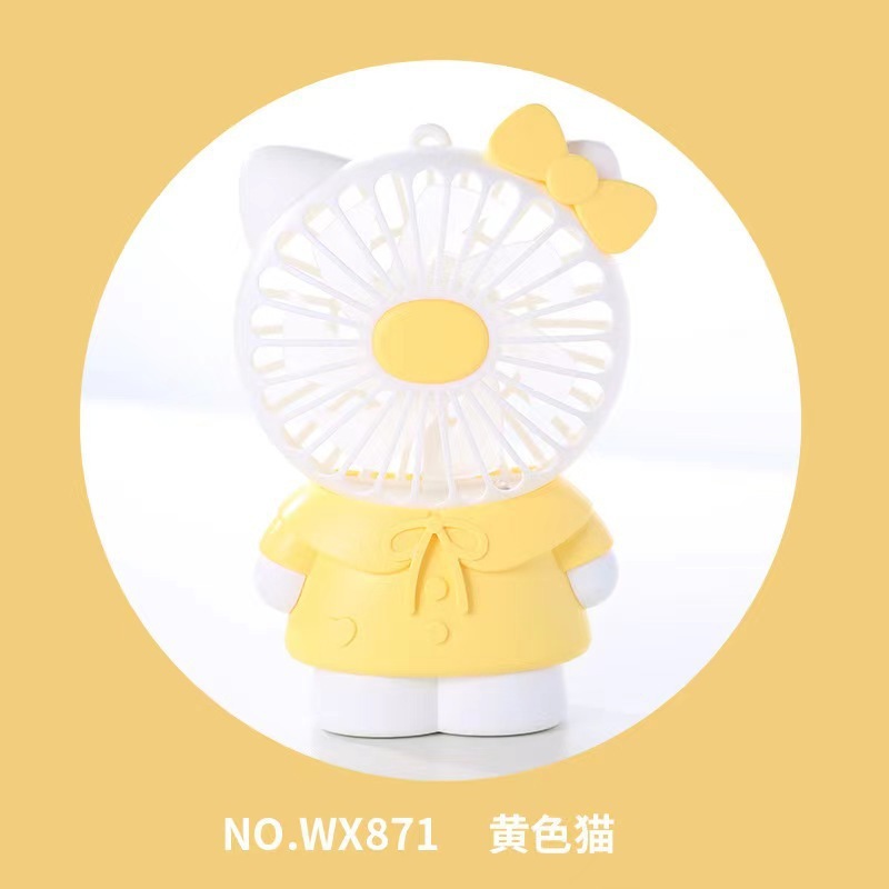 跨境爆款多巴胺色系三档小风扇 手持便携USB充电手机支架潮玩风扇|undefined