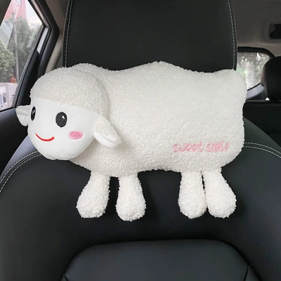 Box Tissue Bag, Car tissue box/set - lamb-headrest
