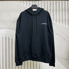 正しいバージョンの高品質 B ホーム 25SS クラシックなフロントとリアのクラシックなレタープリントのフード付きスウェットシャツ、男性と女性用