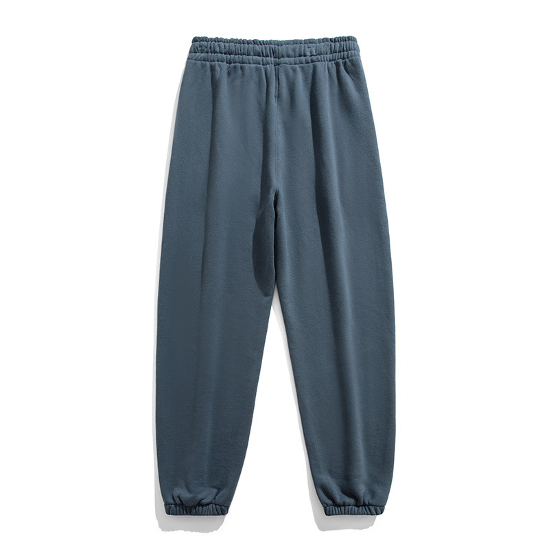 2023 otoño e invierno nuevo 350g Terry sweatpants hombres y mujeres mismo engrosado cómodo deportes casual moda elástico boca