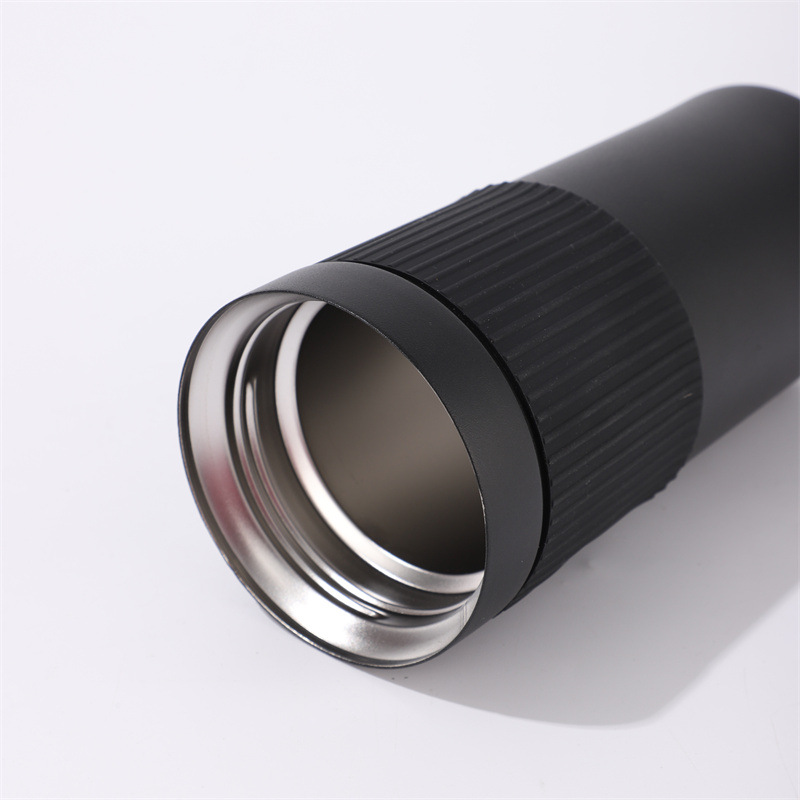 Taza de vacío de acero inoxidable 304 conveniente taza de coche taza de café de presión de mano de perforación con filtro de barra de presión taza portátil