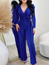 D 76020LSolid Wide-leg Jumpsuit ��ɫ���������ŷ���¿��