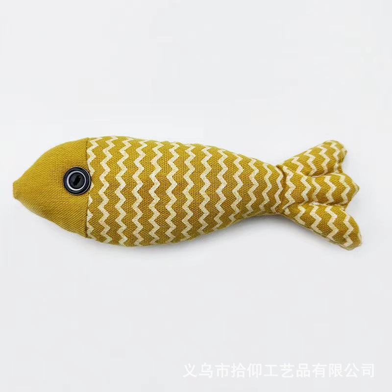 猫のおもちゃの麻布の波の小さい魚はミントの猫の犬を含んでいます。