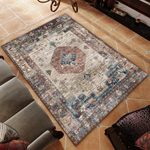 美式复古摩洛哥波斯地毯加厚客厅卧室榻榻米床边毯土耳其地毯铺满