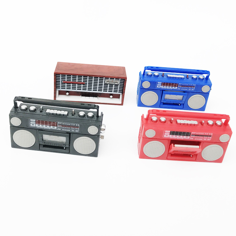 1:12人形屋ob11ミニモデルシーンgsc食游部品レトロラジオレコーダー受信机