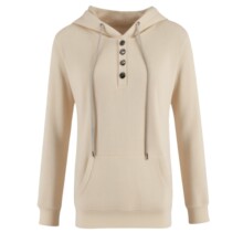 2026秋装卖亚马逊跨境欧美纯色卫衣冰丝螺纹连帽休闲衫运动上衣