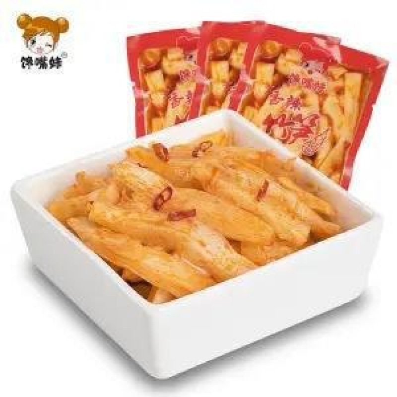 ピクルスの胡椒漬け、シャキシャキしたタケノコのチップス、赤油のスパイシータケノコ、小袋、すぐに食べられるおかず、おやつ、ネットセレブのカジュアルスナック|undefined