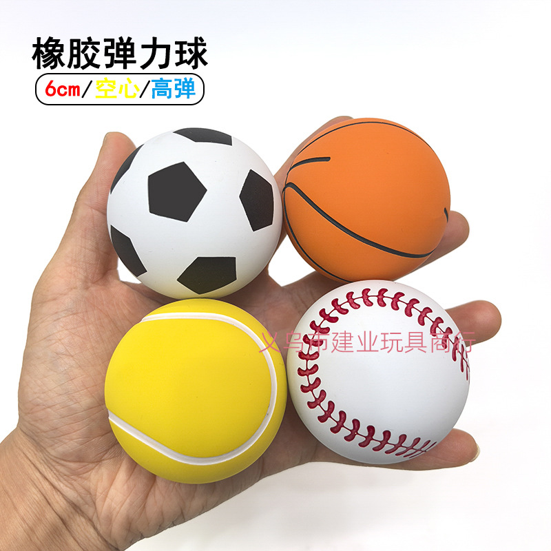 Rubber elastic basketball football baseball tennis toy for…