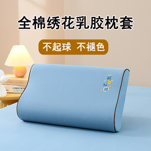Wholesale Wholesale Latex Pillowcase Cotton Brushed Thickened Adult Memory Pillowcase Autumn and Winter Warm Cotton Student Cervical Spine Pillow
