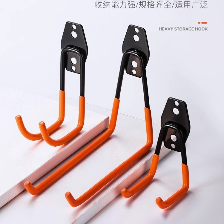 Wall hook load-bearing large water pipe hook hanging weight household bicycle tool helmet ladder wall storage