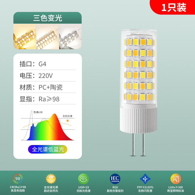 Foco LED Bi-Pin de Bajo Consumo G9 G4, IP20, para Sala de Estar, Comedor y Cocina