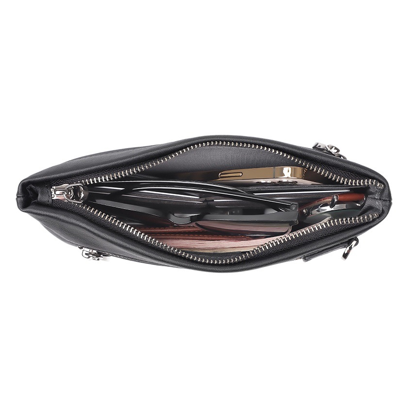 Jiameda New Fashion Atmospheric Genuine Leather Clutch Bag Men's Top Leather Handbag Large Capacity Clutch Bag Mobile Phone Bag