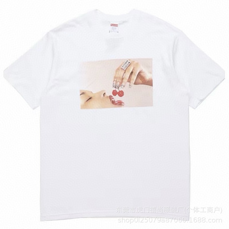 25ss美潮Supreme男女兼用ゆったりカジュアル半袖プリントレターTシャツ、ワンピース発送、純綿半袖|undefined