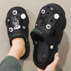 Men's Summer 2023 New Folded-toe Slippers with Thick Soles and Anti-slip Features, Outdoor Wear, Couples' Slippers
