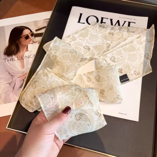 Summer thin silk fashionable scarf