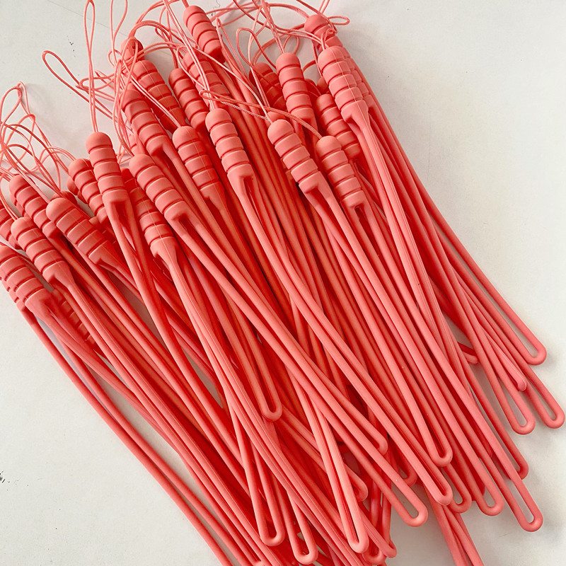 En stock al por mayor de teléfono móvil lanyard Speaker U disco auricular caja taza de agua Cordón de silicona líquida corta cuerda de mano de ventilador pequeño