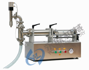 半自动液体灌装机|饮料，油类全气动灌装机