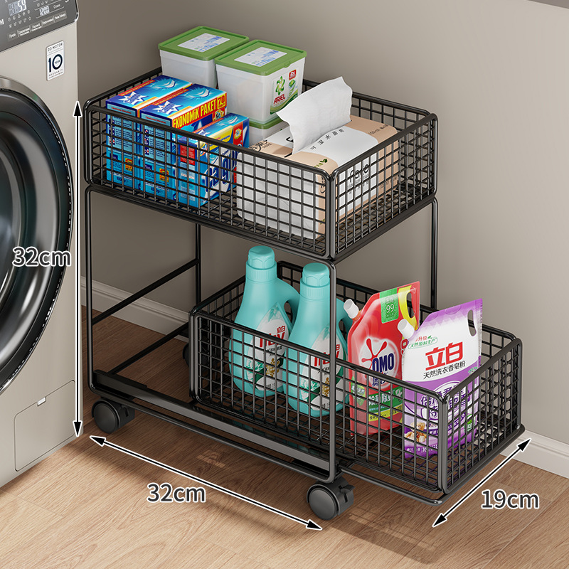 Carrito Organizador de Baño de Hierro Móvil para Baño image 13