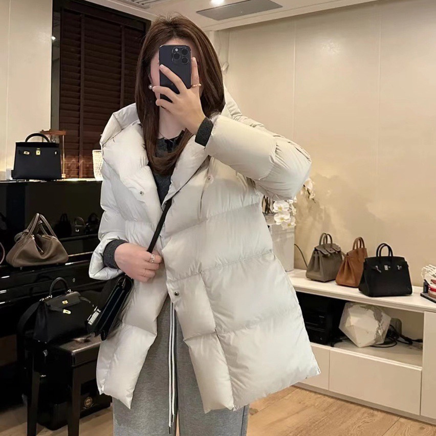 Chaqueta de plumón MO*C para mujer, estilo casual, entallada, de alta gama, para otoño e invierno, estilo corto, 90% plumón de pato blanco.