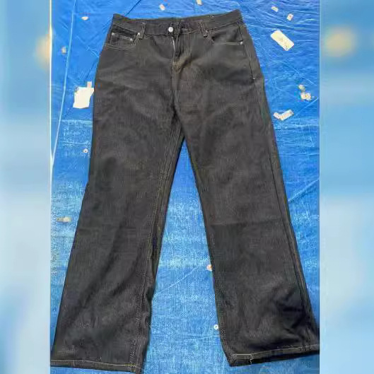 American Street High-end Vibe Pure Black Denim Pants Men's High Street Loose Straight Slim Casual Pants American Street High-end Vibe Pure Black Denim Pants Men's High Street Loose Straight Slim Casual Pants