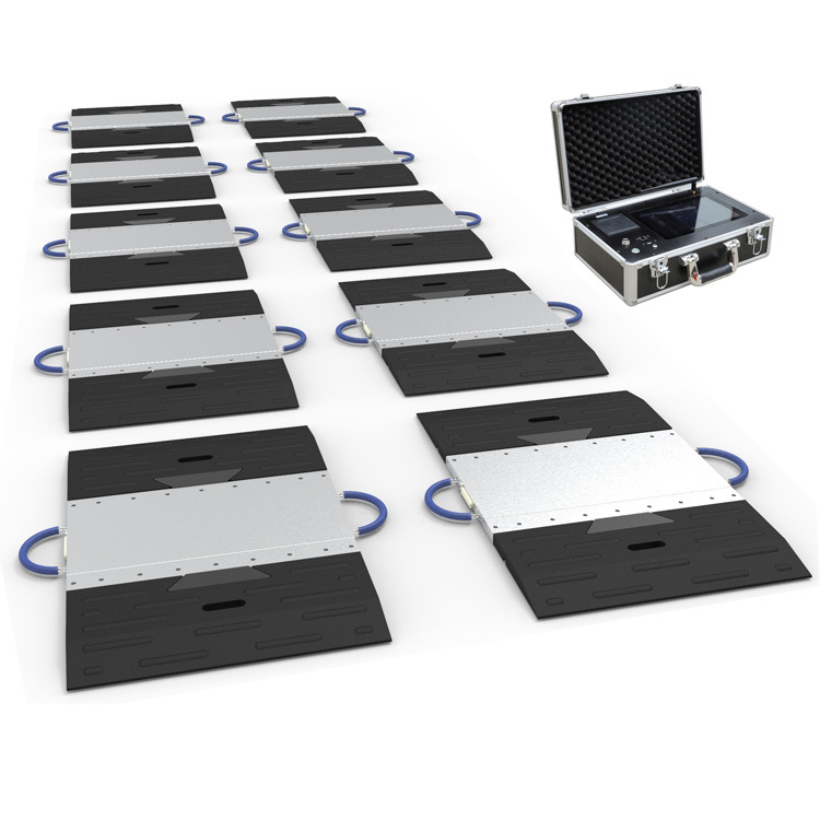 触屏款无线便携式电子汽车衡轴荷仪静态称重10通道无线电子轴重称