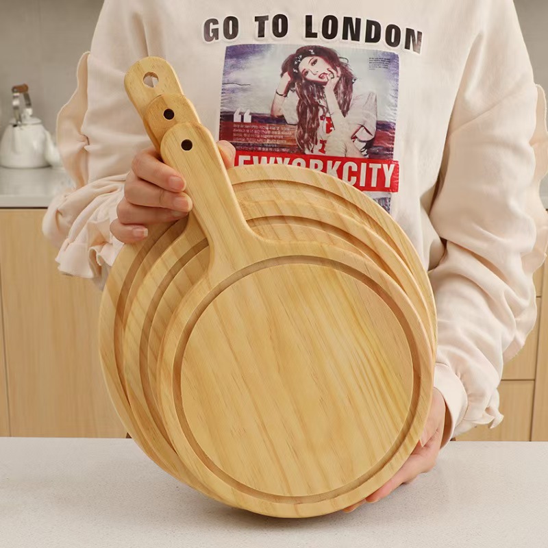 horno de cocción de té madera de pino pizzeria tablero de madera restaurante cocina bandeja de bocadillos de filete tablero de pizza casero tablero de corte