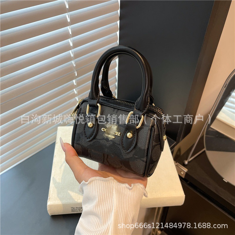 蔻家手提包女新款高级印花枕头包跨境外贸零钱包迷你包包批发|undefined