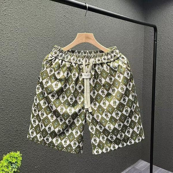 Men's Casual High End Summer Shorts Fashionable Versatile Five Point Beach Straight Leg Trousers Various Colors Available_viptrois.com