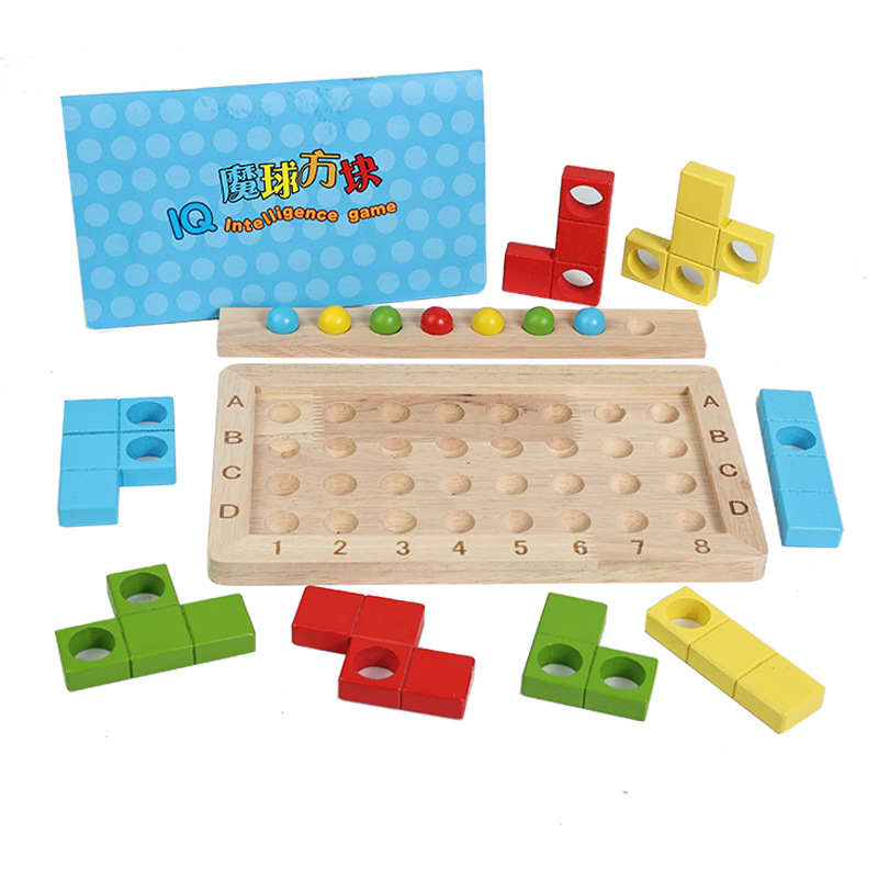 Los niños pequeños cambian ingeniosamente el rompecabezas de bloques rusos Puzzle image 6