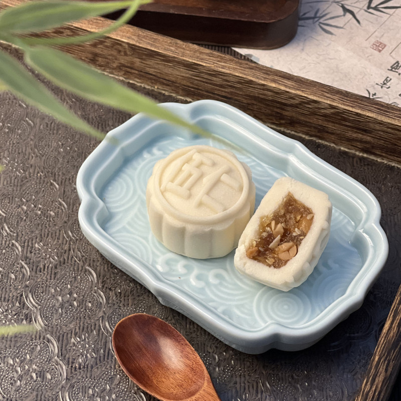 南宋雪月米月饼中秋月饼五仁黑芝麻多口味纯白皮米月饼厂家批发|undefined