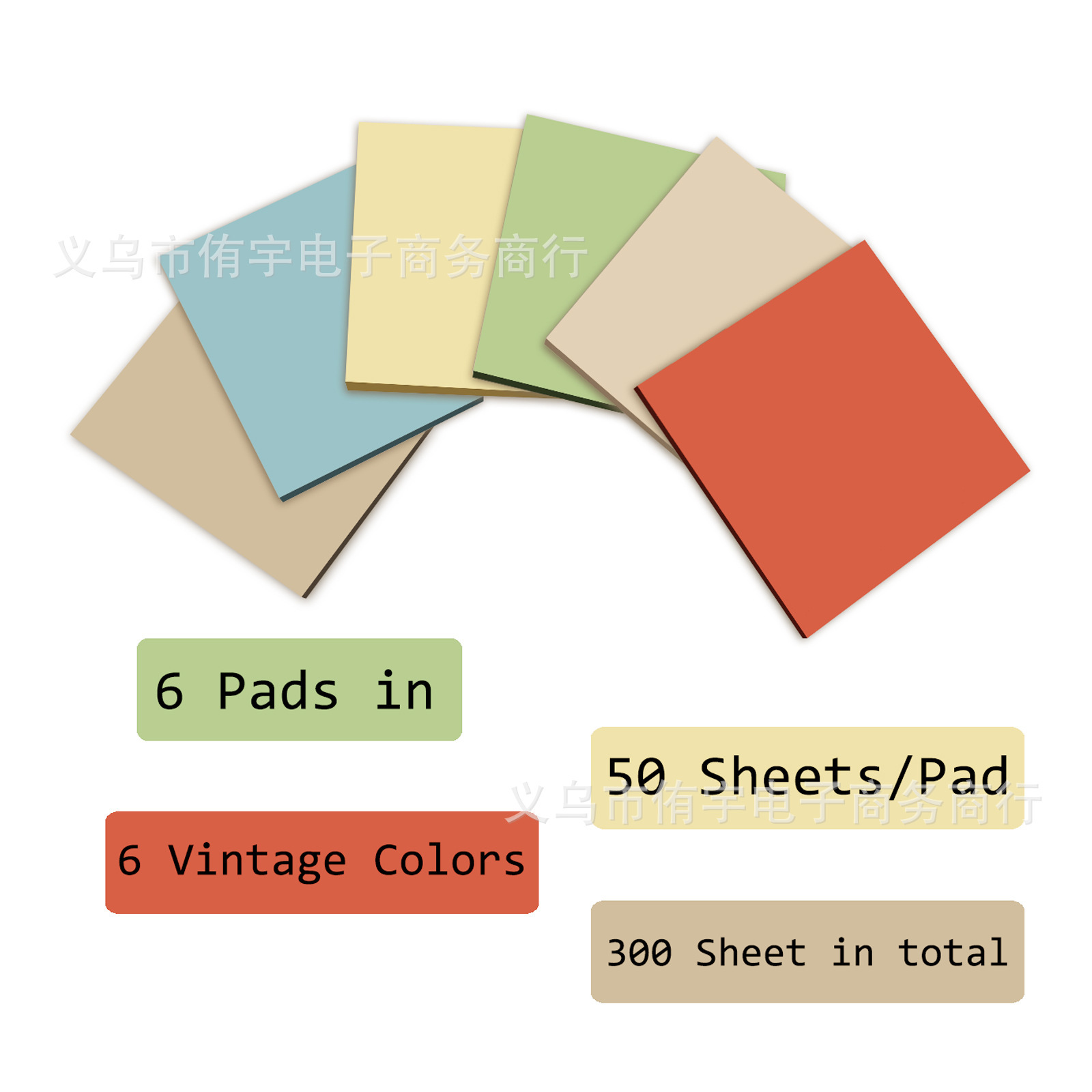 Notas adhesivas en color fluorescente 3 * 3inch notas para estudiantes N pegatinas de venta caliente transfronteriza notas de venta directa de fábrica image 8