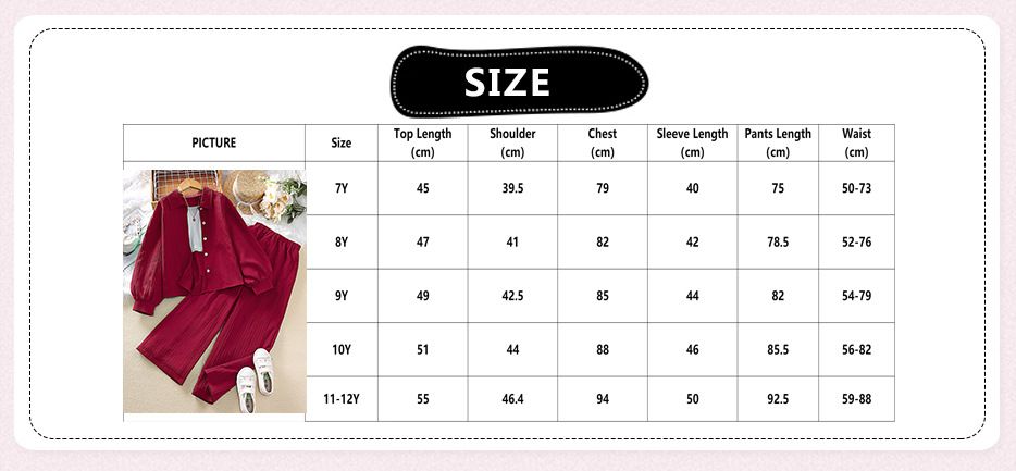 Forårstøj til piger 2024, 10-12 år, nyt sæt med lange ærmer og mellemhøj krave til børn._voghion.com