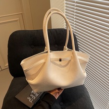 时尚日韩大容量托特包包女式2025新款质感通勤包手提单肩包饺子包