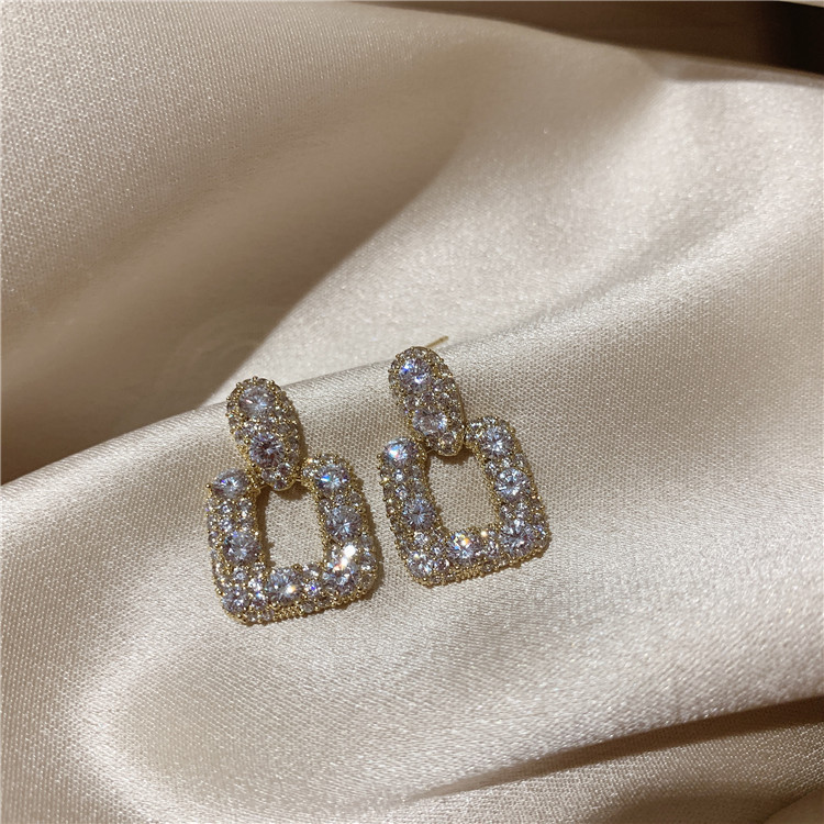 8g Weight No Inlaid Inlay Material Earrings, Ear Studs Classification Wedding, Travel Occasion Alloy Material Geometric Pattern Women'S Gender Plating Design Fashion Style Fashion Geometric Plating Alloy No Inlaid Drop Earrings 5
