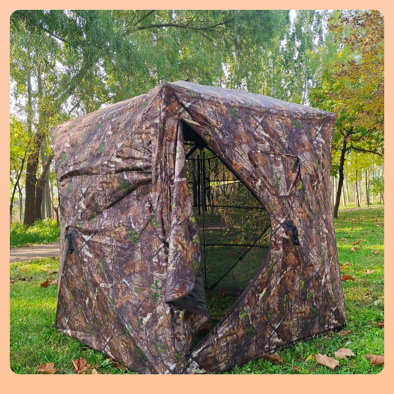 ✠Cross-border hot sale 270° see-through camouflage hunting tent Hidden camouflage quick-open bird watching tent outdoor hunting 2