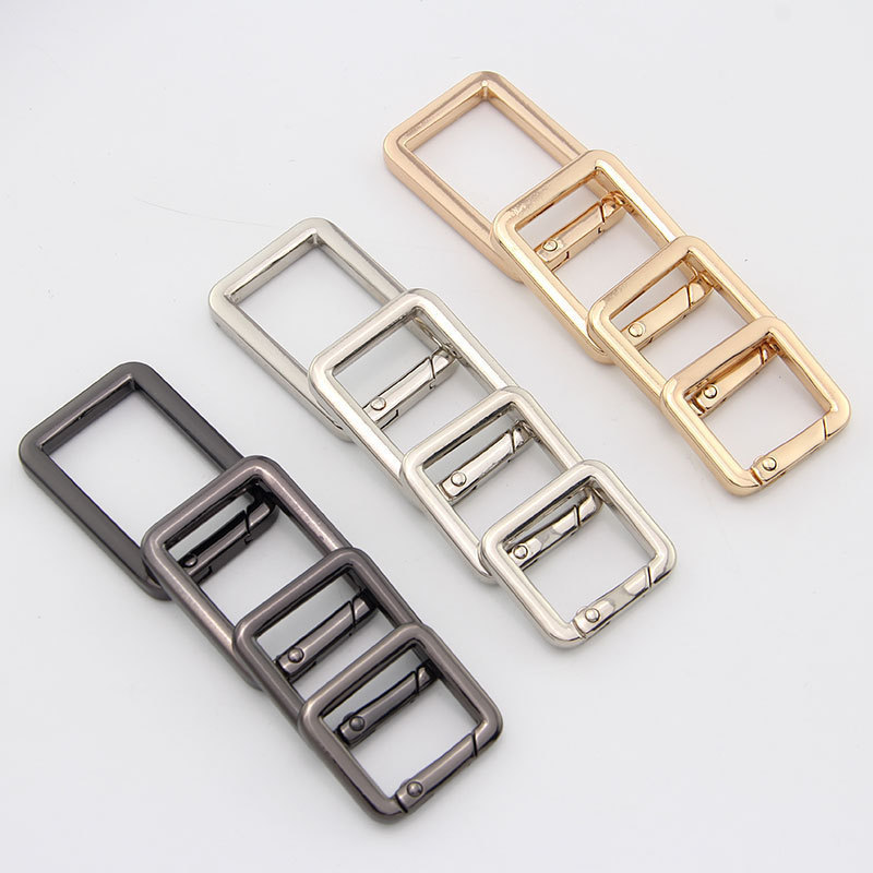 square golden bag accessory