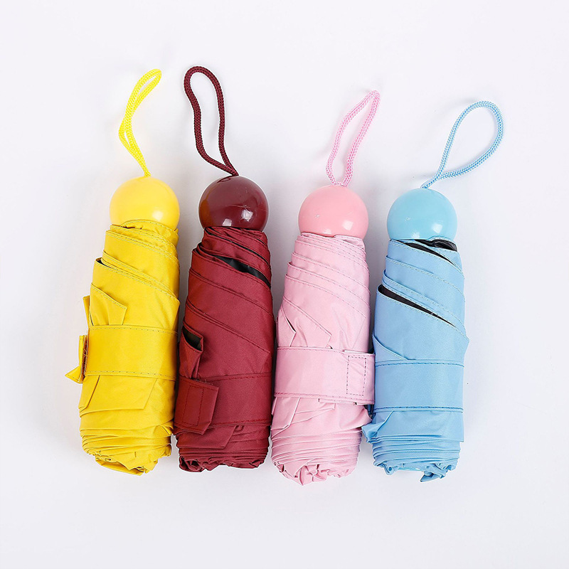 2026 Creative 50% off Capsule Mini Sunscreen Anti-Uv Umbrella with Logo Printing