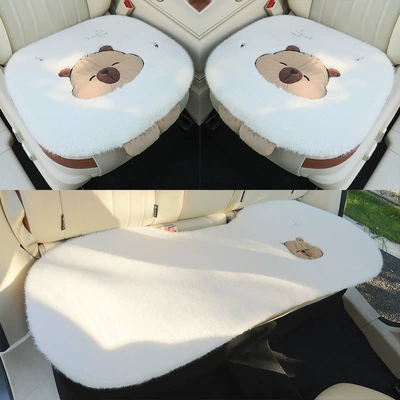 Cartoon Winter Car Seat Cushion Wool pad