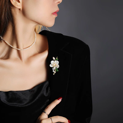 Flower Brooch Enamel Flower – Yaxa sancaqları