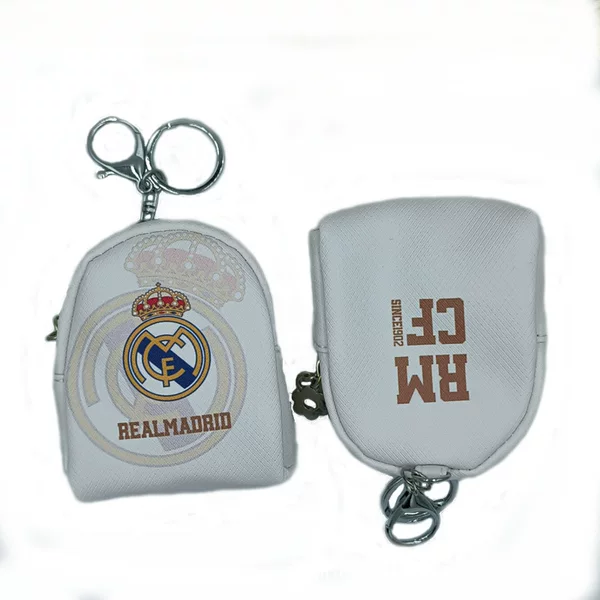 Real Madrid, Paris, Barcelona, Juventus, Arsenal, Chelsea Pu Coin Purse, Key Case, Data Cable Bag, Fan Souvenirs