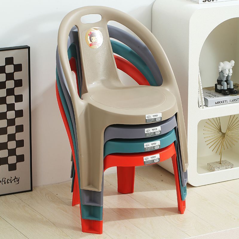 Modern Simple Cute Children's Plastic Backrest Chair Thickened Adult Low Chair Coffee Table Small Seat Non-slip Bedroom Living Room Modern Simple Cute Children's Plastic Backrest Chair Thickened Adult Low Chair Coffee Table Small Seat Non-slip Bedroom Living Room
