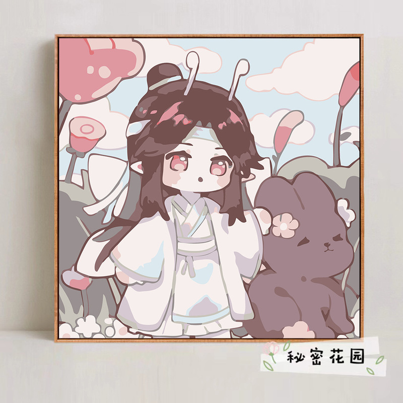 Moaodiantianguan デジタル油絵 diy 手作りデジタル着色漫画アニメーション減圧装飾画メーカー卸売|undefined