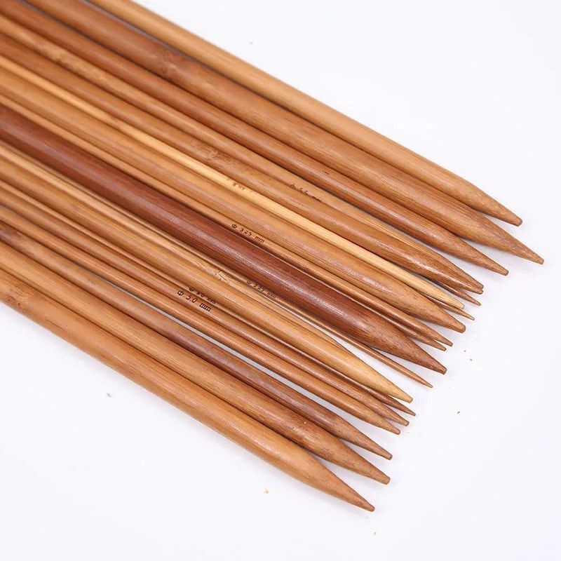 Carbonized bamboo needle and yarn set, straight needles, circular needles, knitting needles, knitting scarf and hat tools, factory direct sale