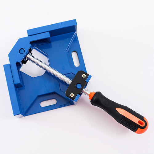 Factory direct sales single handle 90 degree right angle clamp quick angle clamp woodworking clamp alloy material flat mouth