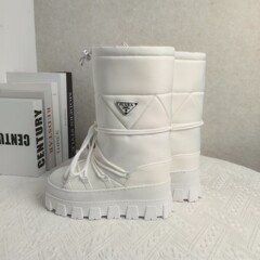 三角标增高厚底保暖雪地靴女2025新款防水防滑羽绒滑雪鞋加绒棉鞋