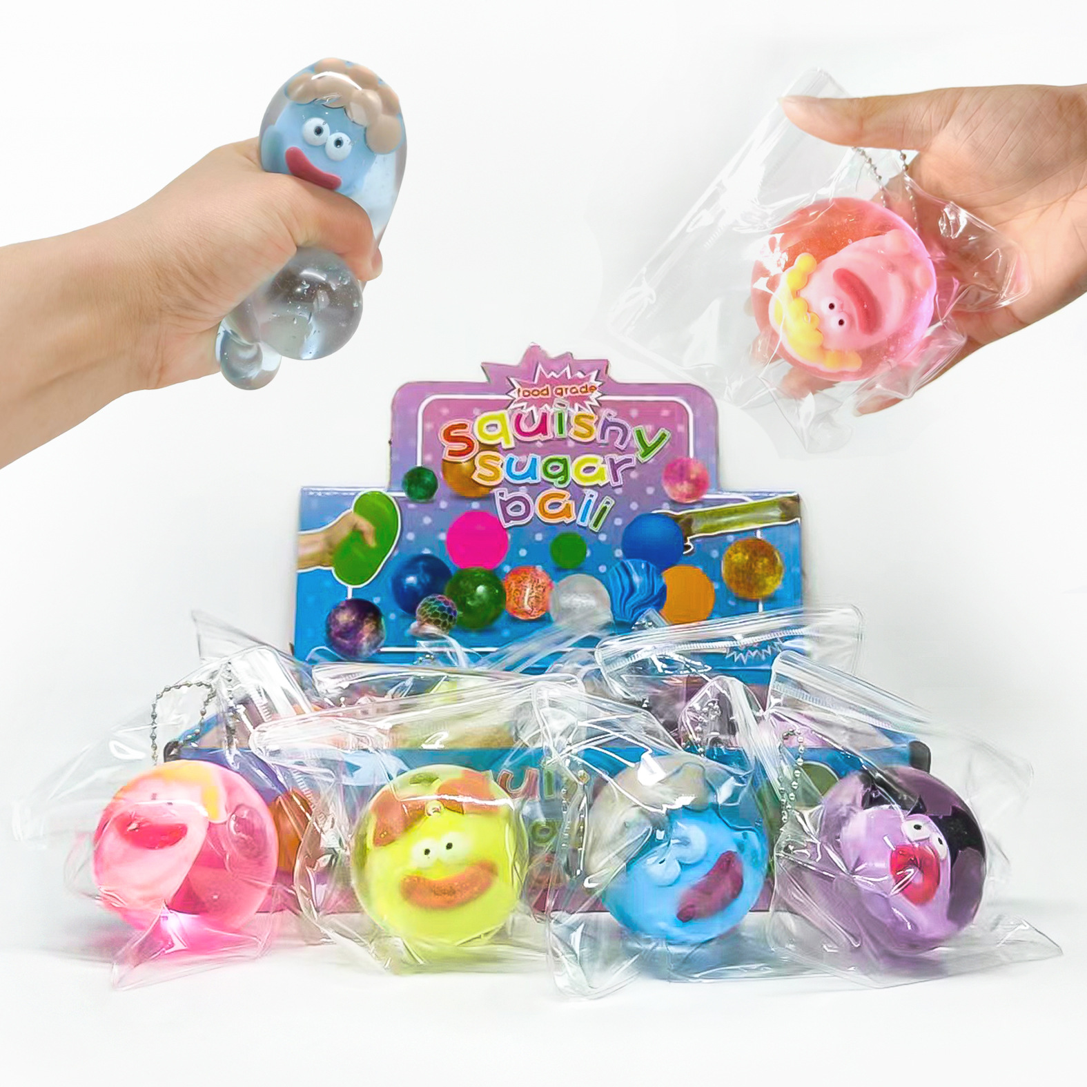 Pequeño Libro Rojo misma abeja Malta azúcar pellizco música descompresión Vent Ball niños ventilación elástica lenta rebote juguete